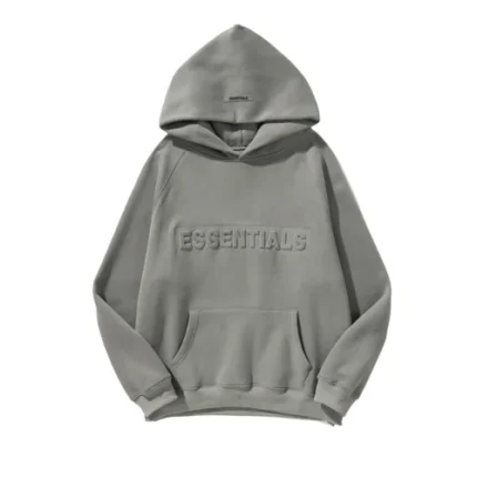 Essentials Embossed Relief Grey Bluza