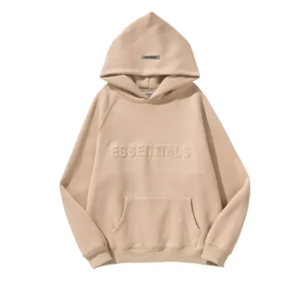 Essentials Embossed Relief Light Brown Bluza