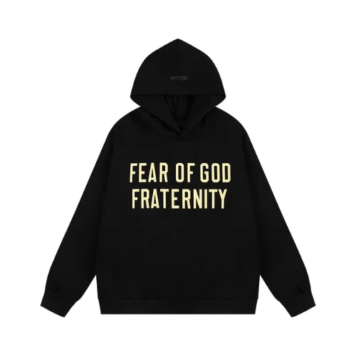 Essentials-FOG-Fraternity-Black-Hoodie- Essentials FOG Fraternity Black Bluza