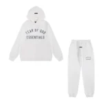 Fear of God Essentials White Tracksuit